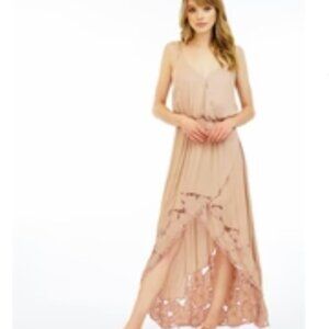 Tiare Hawaii Salt + Grace One Size Boardwalk Maxi Dress Embroidered